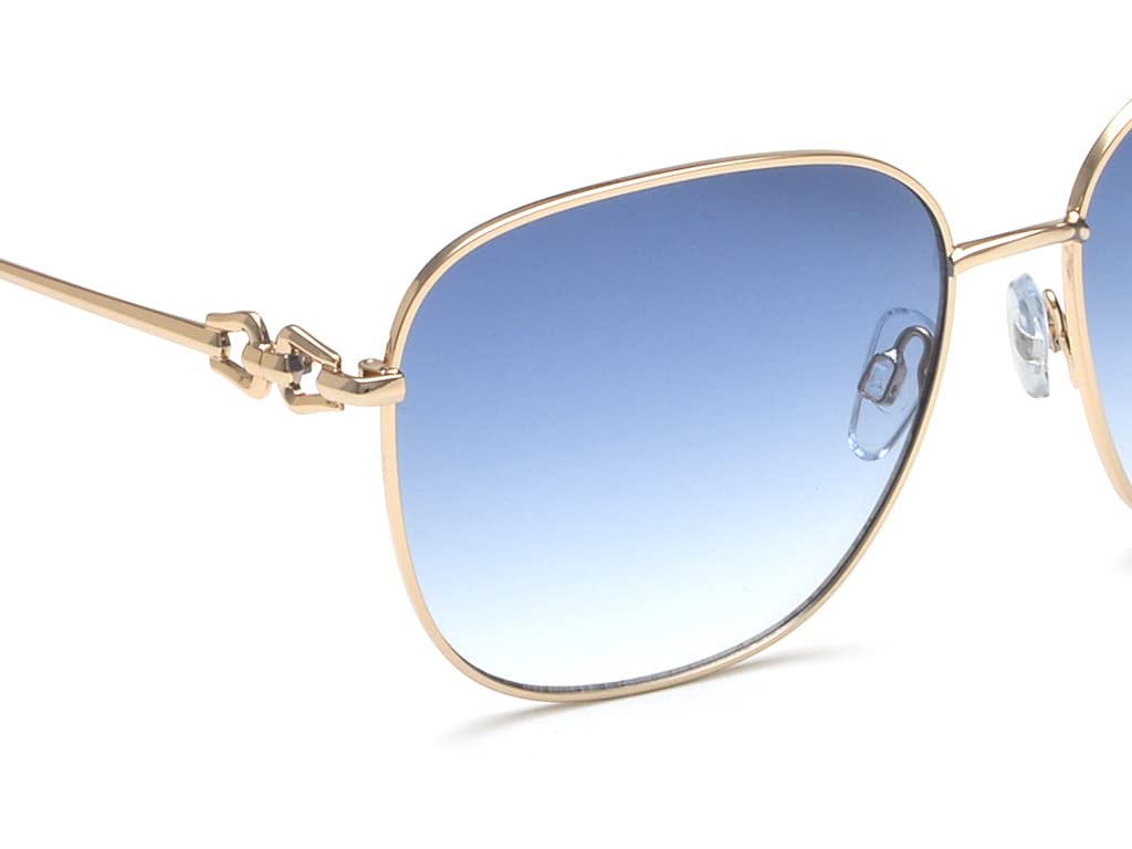 Fila eyewear 100% UV protected wayfarer sunglasses for women| Size large with blue gradient polycarbonate lens