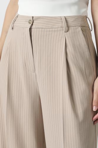 Van Heusen Women's Regular Casual Pants (VWTPCRGPZ85455_Beige