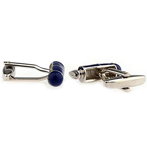 albetro Blue Fountain Pen Copper Cufflinks for Men