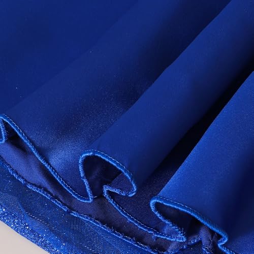 Hopscotch Girls Navy Sleeveless Oversized Bow Sparkle Party Dress for Age (5-6 Years)