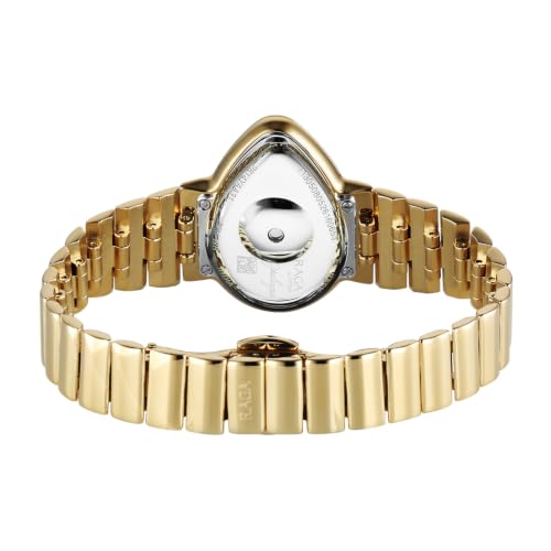 Titan Raga Opal with Quartz Analog White Dial IP Gold (G23) Color Strap Watch for Women - 2814YM01