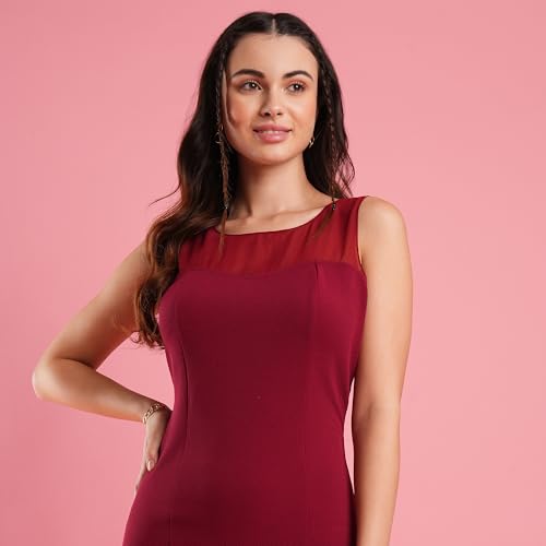 Globus Women Dress (GS567138_Maroon_XL)