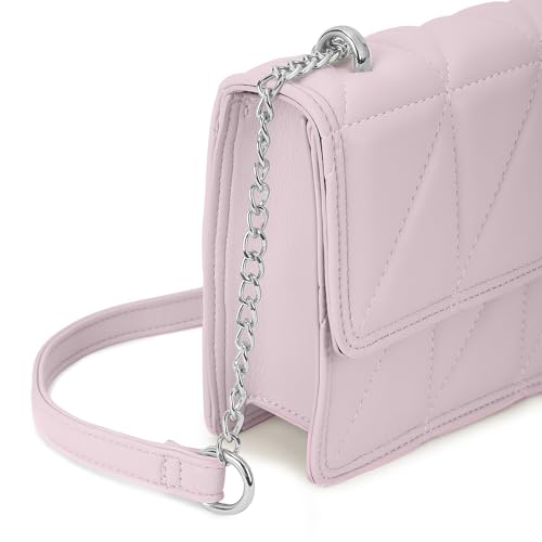 Fastrack Casual Sling Bag with Magnet Button Closure for Girls, Small Size with Internal Organiser, Handheld Design and Metal Chain Sling