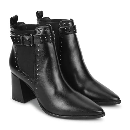 YOHO Women Comfortable Boots Collection | Extra Cushioned Foot Bed And Skin Friendly Ankle Boot With Heels | Trendy, Stylish, Casual Boots | Winter, Snow And Holiday Outings