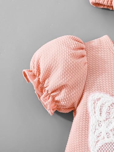 Hopscotch Lace Bow Applique Onesie (9-12 Months)