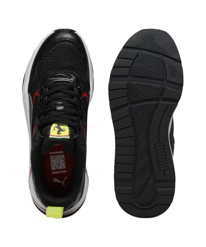 Puma | Scuderia Ferrari Trinity Men's Sneakers | Black-Aged Silver-Rosso Corsa | 8UK