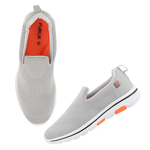 FUEL Speed Men’s Sports Shoes | Lightweight Running & Walking Shoes | Breathable Mesh Upper | Easy Slip-On Design | EVA Sole | Cushioned Footbed