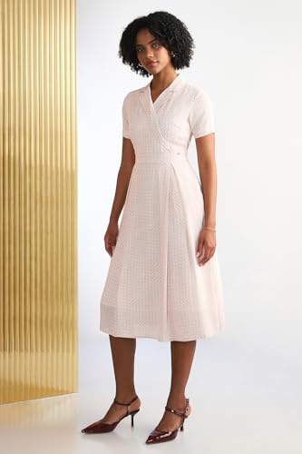 Women Pink Print Formal Dress
