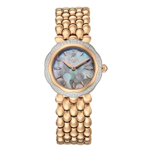 Titan Raga Paris with Love Quartz Analog 2Hands Display White/Mosaic MOP Dial Light Rose Gold Stainless Steel Strap Watch for Women - 2838WM02