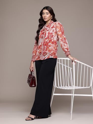 Aarke Ritu Kumar Rust Wild Lupine Shirt