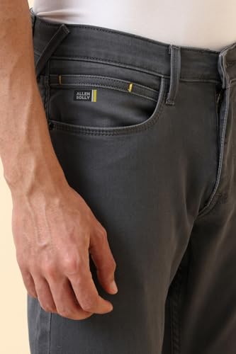 Men Grey Dark Wash Jeans