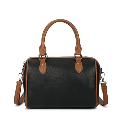 Fastrack Swirl Satchel | Women’s Faux-Leather Satchel| Dual Carry Handles, Adjustable Strap & Spacious Main Compartment