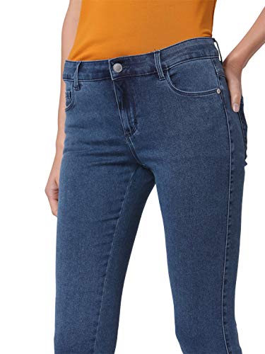 VERO MODA Women's Cotton Blend Skinny Fit Blue Classic Jeans_26