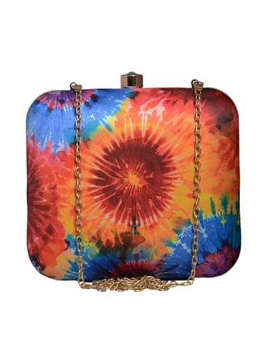 Artklim Flower Printed Clutch