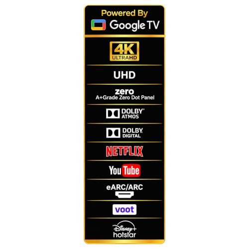 Haikawa 55" 4K Ultra HD Premium Google TV Luxe Series | QLED/DLED Anti-Glare Smart Tv for Home| Dolby Atmos, Google Assistant | Magic Voice Remote