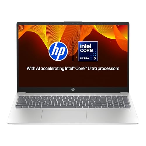 HP 15, Intel Core Ultra 5-125H AI Powered Laptop (16GB RAM, 512GB SSD), IPS, 300nits, 15.6"/39.6cm, FHD, Win 11, Office 2021, Silver, 1.65Kg, Intel Arc Graphics, FHD Camera, Backlit KB, fd1099TU