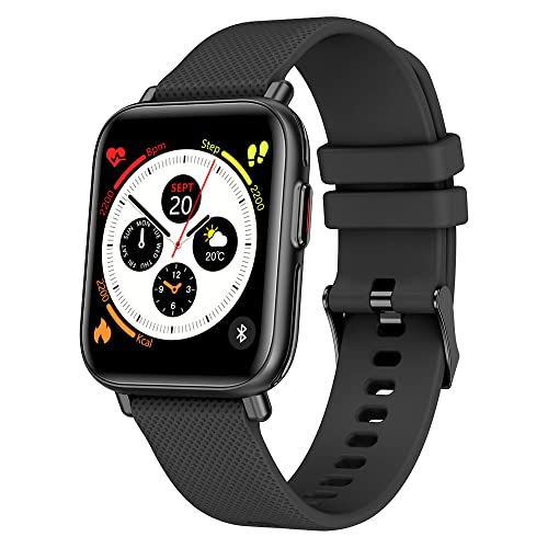 French Connection (Color: Stealth Black with Large Display, SPO2 Monitor, Call & Notification Alert, Sport Modes, Metal Body, Multiple Watch Faces, FC Ace F7-A