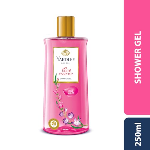 Yardley London| Shower Gel| Floral Essence| with Natural Oils of Iris & Violet| No Parabens| No Silicones | 250ml