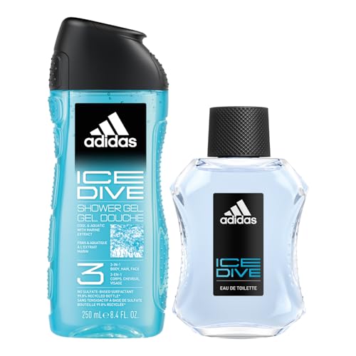 Adidas Ice Dive Gift Set (Eau de Toilette 100ml + Shower Gel 250ml)