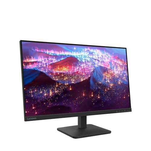 Lenovo L27-4e Monitor - 27" Flat IPS FullHD Display - 100Hz Refresh Rate - 4ms Response Time - HDMI 1.4 - VGA - Tilt Stand - Raven Black