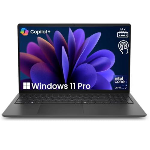 Dell 15.6" Touchscreen Business Laptop 12-Core Ultra 7 Backlit KB 32GB DDR5