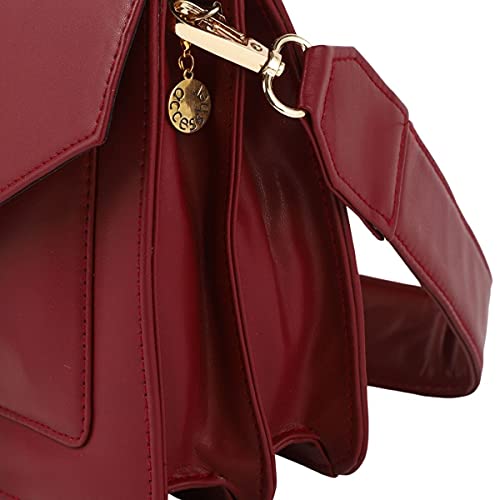 ACCESSHER stylish trendy Maroon Solid Sling Bag for girls and women