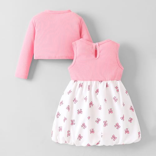 Hopscotch Girls Pink Sleeveless Strawberry Applique Dress for Age (3-4 Years)