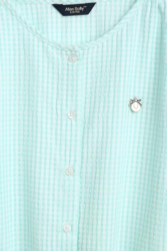 Allen Solly Girls Green Check Casual Top