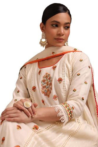 Soch Women's Cotton Salwar Suit Set (EWS5CD21992_Off White