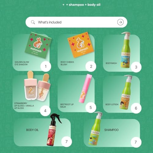 Mishmash Naturals Kids Makeup & Body Care Kit | Pack of 9