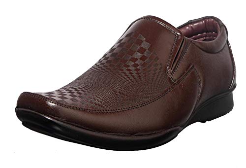 Khadim's Men Brown Leather Shoe - UK 6