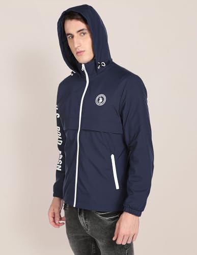 U.S. POLO ASSN. Men's Trench Coat (USJCK0239_Navy_L)