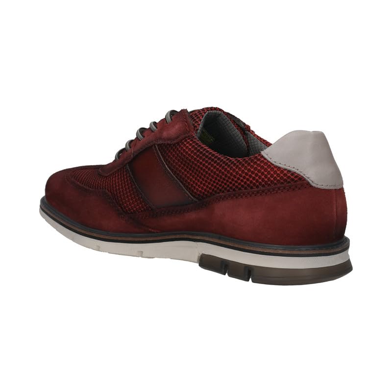 Bugatti Simone Comfort Dark Red Men's Wide Sneakers - UK 11