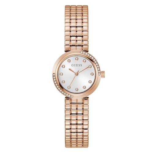 GUESS White Round Dial Analog Women's Watch - GW0930L3