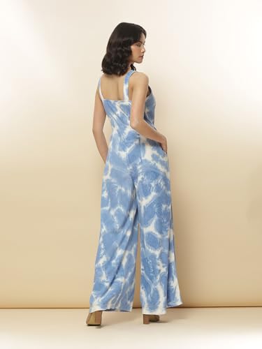Label RITU KUMAR Blue Tie & Dye Jumpsuit