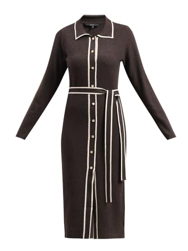 VERO MODA Women's Midi Dress Neutral Gray