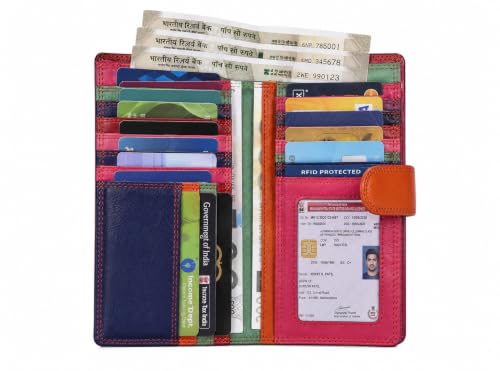 Calfnero Women Genuine Leather Clutch Wallet