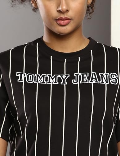 Tommy Hilfiger Womens Black Color T-Shirt (2S)