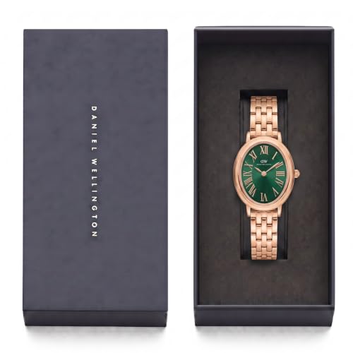 Daniel Wellington Oval 23mm Green Dial Analog Women Watch - DW0DL0601