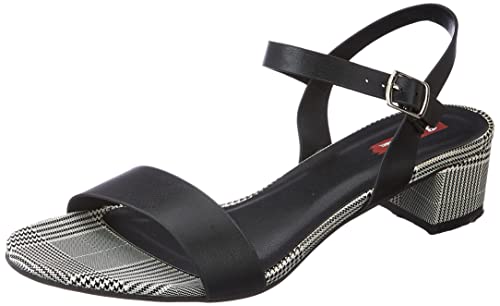 BATA Women's METZ Sandal Black 3 Kids UK (6616056)