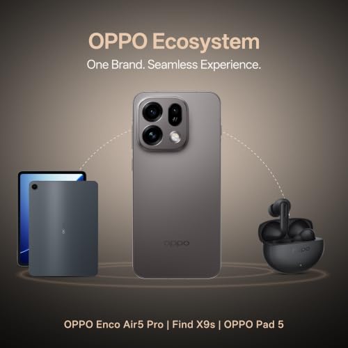 Oppo Find X9s 5G (Midnight Grey, 12GB, 256GB) | Hasselblad 50MP Triple Camera | 120× Super Zoom | MediaTek Dimensity 9500s | 7025mAh 80W SUPERVOOC | ColorOS 16