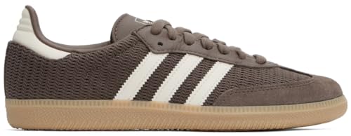 adidas Men's Originals Samba OG Shoes, Earth Strata/Wonder White/Magic Beige, 8