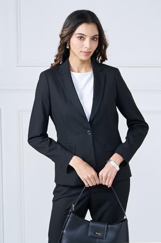 Annabelle by Pantaloons Womens Blazer_SS26WWANOWR00016M54A165_Jet Black_L