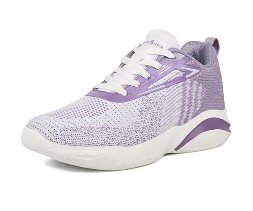 LOUIS STITCH Women’s Lilac Haze Lightweight Athleisure Sport Shoes | Lightweight Casual Sneakers | Lace-Up Sneaker and Athleisure Wear| Perfect for Casual, Gym & Travel Wear | LSLD-ATH | UK-6