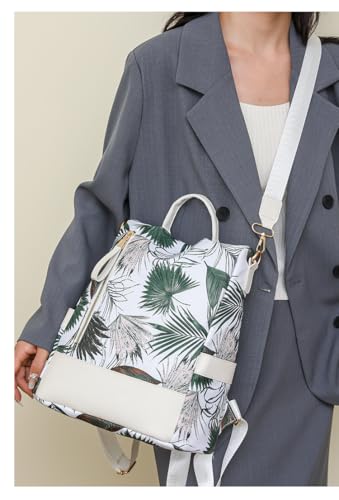 MOCA Women Girls Anti-Theft Backpack Lightweight Water-Resistant Stylish Casual Travel College School Bag Outdoor Daypack Shoulder Rucksack (Tropical Neon)