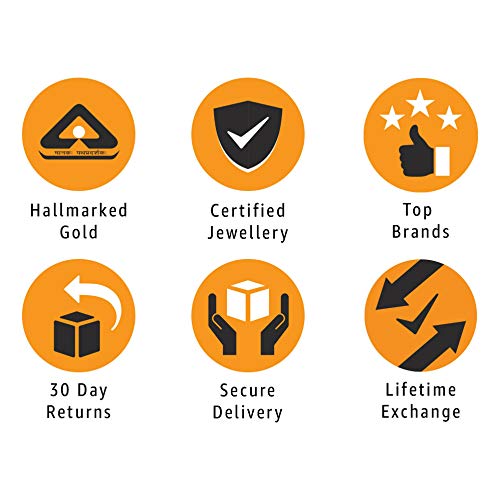 Joyalukkas 22K Gold Stud Earrings for Women, Yellow, Gold