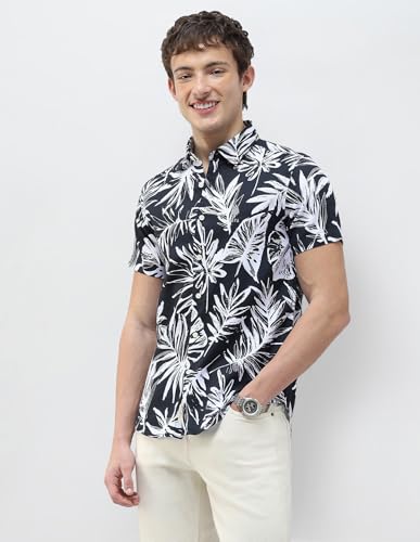 U.S. Polo Assn. Denim Co. Men's Regular Fit Tropical Printed Shirt