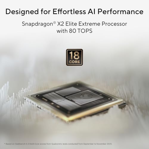 ASUS Zenbook A16 (2026),Snapdragon X2 Elite Extreme,Qualcomm Adreno iGPU,24GB RAM,512GB SSD,OLED,16"(40 cm),Win 11,M365 Basic(1Y),Office 24,Zabriskie Beige,1.2 Kg,UX3607OA-SQ141WS,Thin & Light Laptop