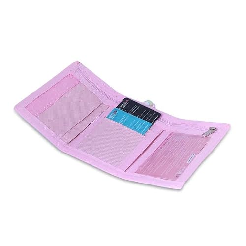 HAMSTER London Perky Unicorn Wallet - Pink, Two Zipped Compartments, Compact Size (L10 x W5 x H0.5)