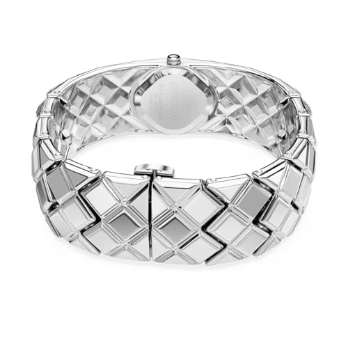 Swarovski Curiosa Bangle 572 Crystal Bracelet, Silver Tone, Stainless Steel, Silver, Classic